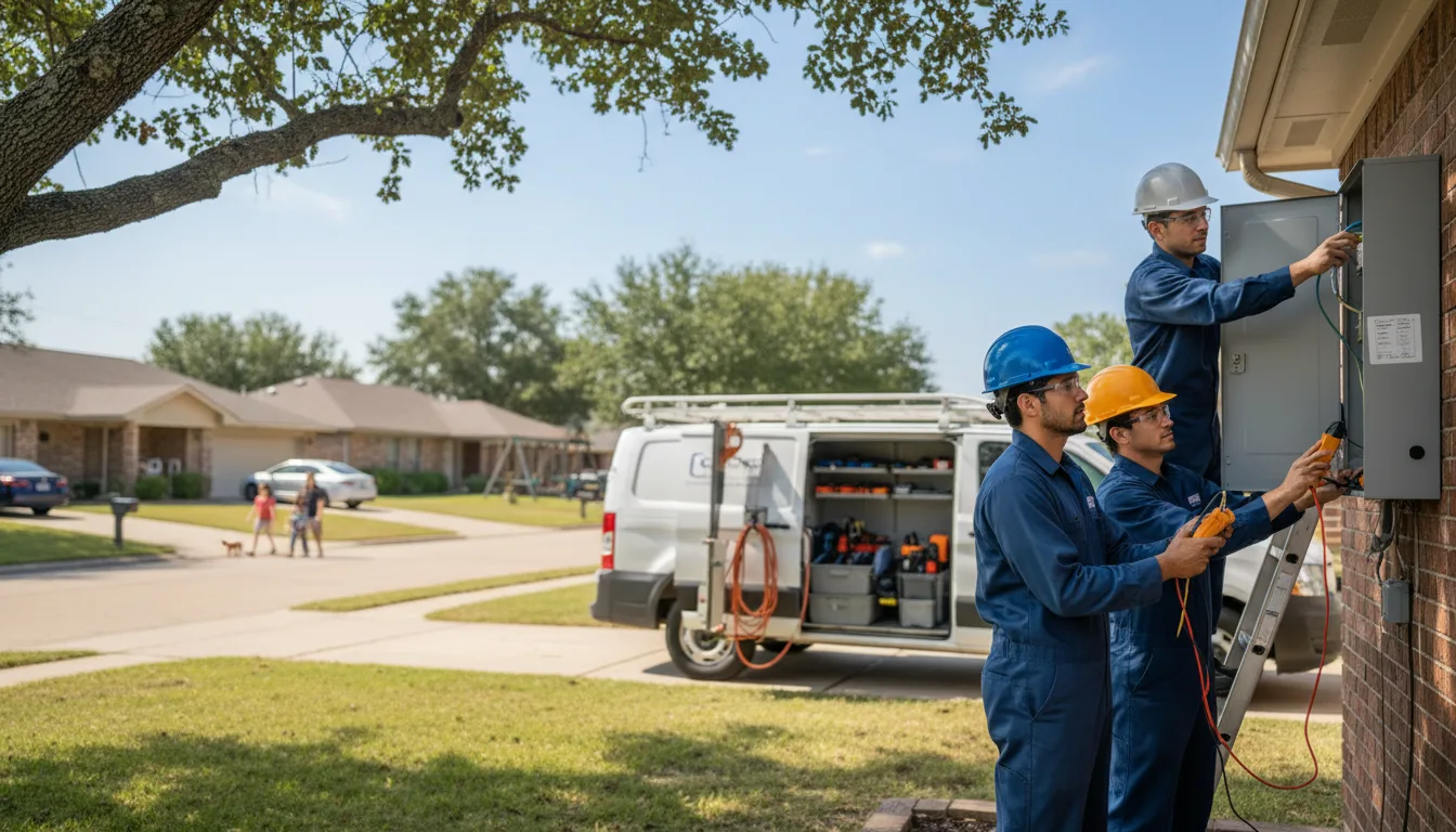 Certified electrician providing emergency electrical services in Dyess, AR